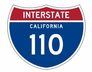 Interstate 110 Aufkleber R1978 California Autobahnschild Straßenschild - Bild 1 von 1