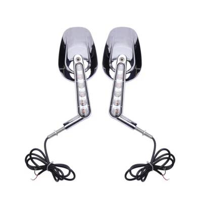 Espejos retrovisores LED intermitentes para motocicleta Harley Davidson Sportster 883 EE. UU. Foto 1 de 4