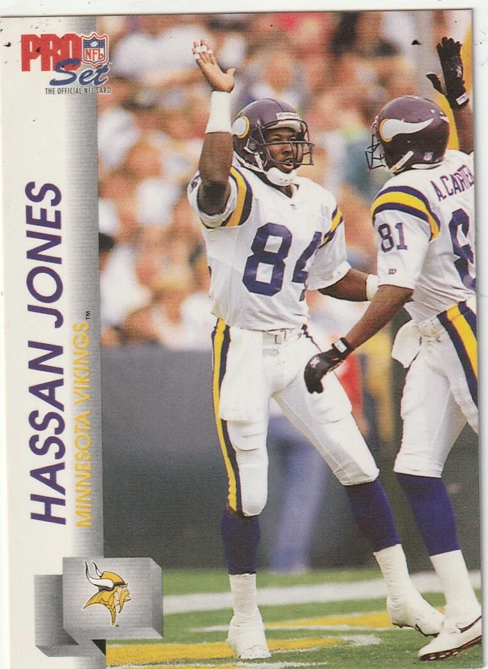 FREE SHIPPING-MINT-1992 Pro Set Hassan Jones #567 VIKINGS PLUS BONUS CARDS - Image 1 of 1