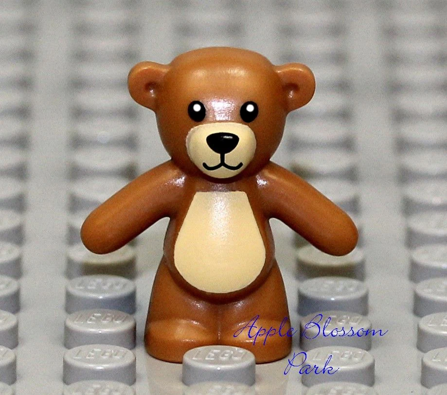 NEW Lego Minifig Light BROWN TEDDY BEAR - Boy/Girl Friends Minifigure Toy Animal - Image 1 of 1