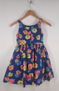 Polo Ralph Lauren Girls Size 6X Dress Floral Design 100% Cotton Holiday Summer - Picture 1 of 21