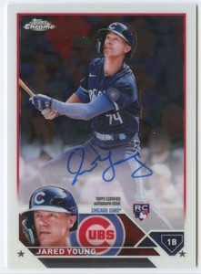 2023 Chrome Rookie Autograph #RA-JY Jared Young NM-MT RC Rookie Auto Cubs 