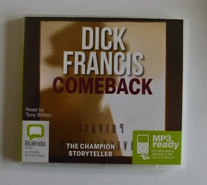 Comeback - Dick Francis - Unabridged Audiobook - MP3CD - Picture 1 of 1