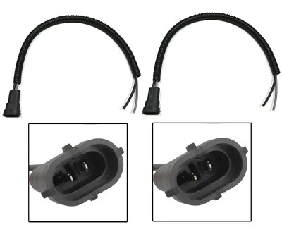 Wire Pigtail Male Extension 880 H27 Two Harness Fog Light Connector Plug Bulb EO - Image 1 of 4