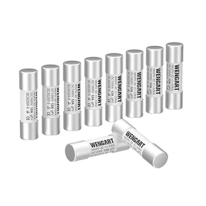 Fusibili Solari WGPV-30,1000VDC,10 Pezzi 12A 10X38Mm,I133Ka,Fusibili Fotovoltaic - Foto 1 di 12