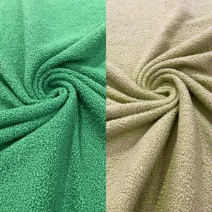 Polyester mechanisch Stretch weich Faux Sherpa Fleece Stoff/Meterware - Bild 1 von 3