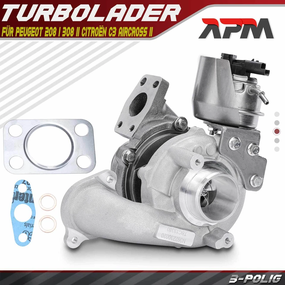 Turbolader Abgasturbolader für Peugeot 208 I 308 II Citroën C3 Aircross II - Bild 1 von 4