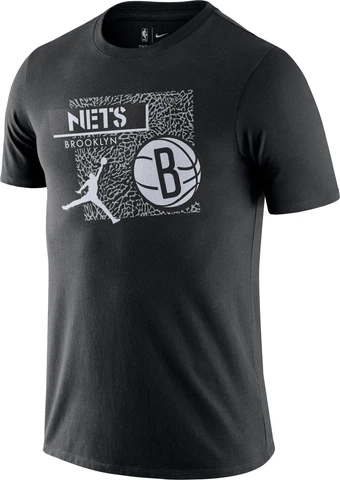 Brooklyn Nets Men's Jordan Black Dri-FIT Tee - NWT - FREE SHIPPING! Cover