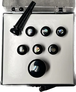 Martin 18APP42 Black/Pearl Inlay Bridge Pins - Picture 1 of 2