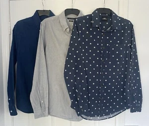 Mens Size S Shirts Long Sleeve BUNDLE x 3 - Picture 1 of 7
