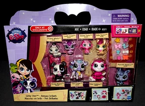 Littlest Pet Shop Glitter Pets #4080-4087 Brunela Gilda Clara Hopscotch New LA - Picture 1 of 7