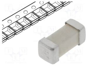 Fusible: Fundición 125VAC 630mA lento SMD 125VDC cerámica 158000.0,63 SMD 2410 - Imagen 1 de 1