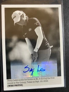 Stacy Lewis - 2024 Upper Deck Portfolio "Autographed Wire Photos" Golf Card #119 - Picture 1 of 2