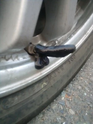 LARGE PENIS Valve Stem CAP qty (4) DICK black NOIR JDM Honda - Image 1 of 4