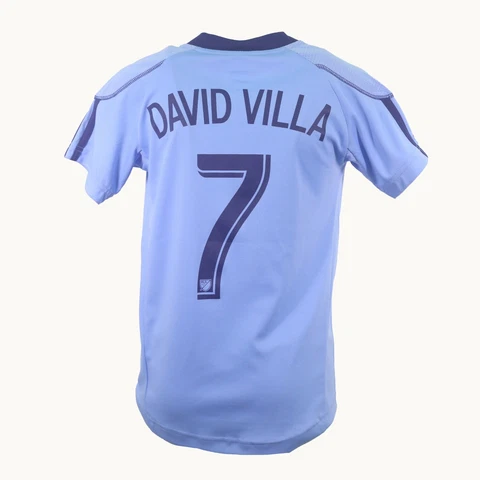 New York City FC MLS Adidas Kids Youth Size Athletic David Villa Jersey New Tags Cover