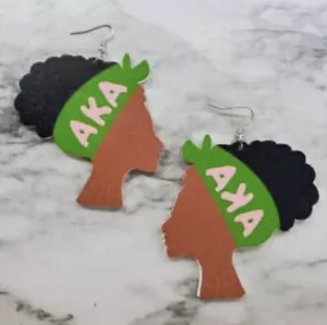 Inspired alpha kappa alpha earrings - Picture 1 of 1