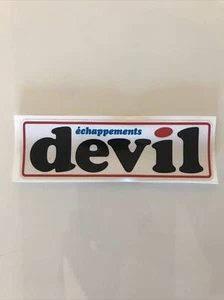 Autocollant Sticker Decal DEVIL échappements 16 cm X 5 cm - Imagen 1 de 1