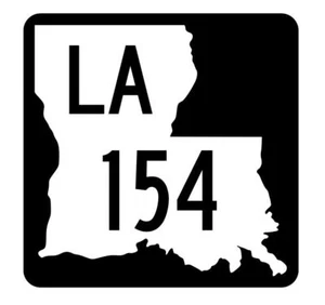 Louisiana State Highway 154 Sticker Decal R5869 Highway Route Sign - Picture 1 of 1