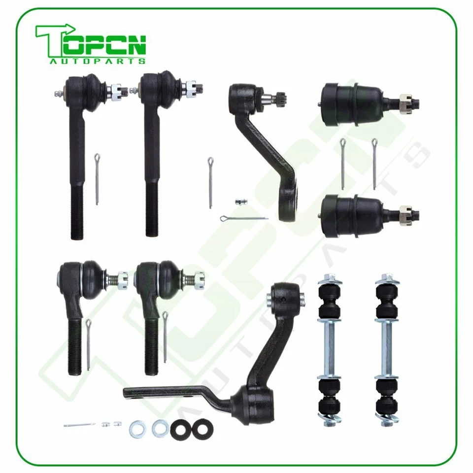 10pcs Front Tie Rod Ends Ball Joints For Lincoln Town Car Marquis Colony Park Foto 1 de 4