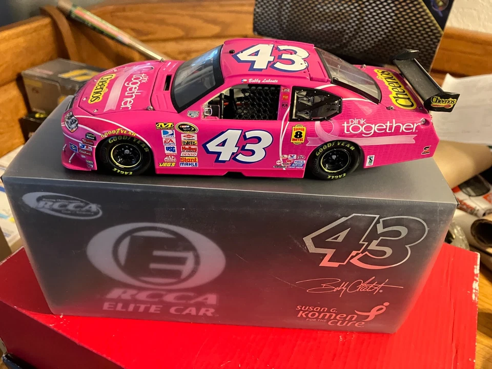 2008 #43 BOBBY LABONTE 1/24 SUSAN G. KOMEN CHEERIOS ELITE - Image 1 of 1