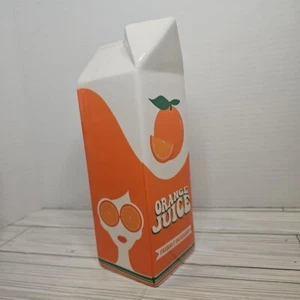 Ceramic Orange Juice Vase Lenor Retro Decor Fun Kitschy - Picture 1 of 6