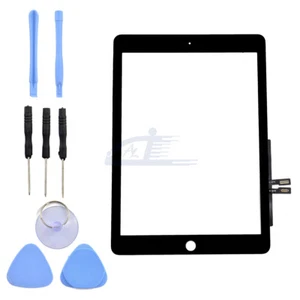 For 2018 iPad 6 6th Gen A1893 A1954 Touch Screen Digitizer Replacement+IC Black - Afbeelding 1 van 12