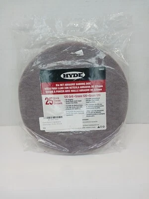 Hyde Net Abrasive Wall Sanding Discs 9" 120 Grit 25 Pack - Image 1 of 4