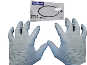 Guanti da esame in nitrile blu taglia: XLarge - 100/scatola di Valiant - Foto 1 di 3