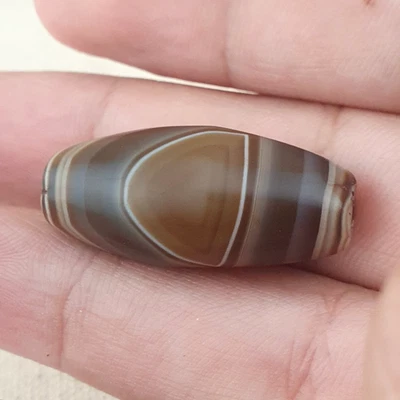 Yemeni Suleimani Eye Agate Gemstone Bead Vintage Collectible - Image 1 of 4