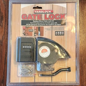 Cerradura de puerta de madera sin llave para patio - Cerca de pestillo negra resistente NUEVO - Imagen 1 de 10