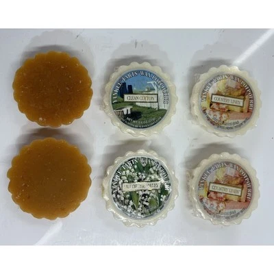 6 YANKEE TARTS WAX CANDLE MELTS POTPOURRI Lily of the Valley Cotten Misc. 0.8 oz - Image 1 of 4