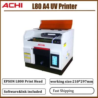 A4 UV Flatbed Printer Epson L800 Print Nozzle +UV ink For Phone case Acrylic - Image 1 of 4