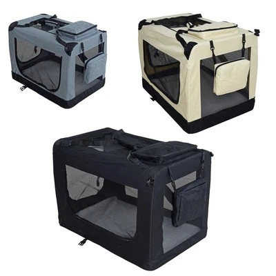 Hundetransportbox Hundetasche faltbare Transportbox Kleintiertasche Autobox Box - Bild 1 von 4