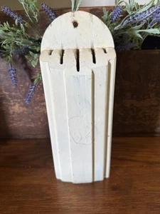 Portacoltelli in legno vintage art deco decorazione cucina crema Nuway - Foto 1 di 7