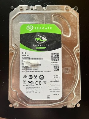 Seagate Barracuda 8TB 3,5 Zoll Interne Festplatte (ST8000DM004) - Bild 1 von 3