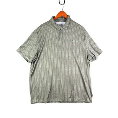 Lacoste Sport AOP Regular Fit Performance Golf Polo Shirt UV Protect Mens 3XL - Image 1 of 4