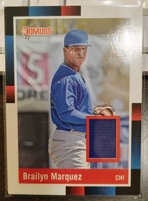 2022 Donruss Retro '88 Materials Brailyn Marquez #R88M-BM Chicago Cubs - Image 1 of 2