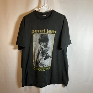 Vintage JERZEES USA 1992 Pearl Jam Choices Herren T-Shirt selten schwarz XL #2091 - Bild 1 von 18