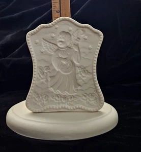 Handmade Porcelain White, Angel,  Night Light, 6" Tall w/base & electrical - Picture 1 of 3