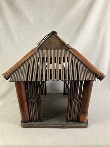 Vintage Japanese Miniature Architectual Model Folk Thatched-Roof House - Picture 1 of 19