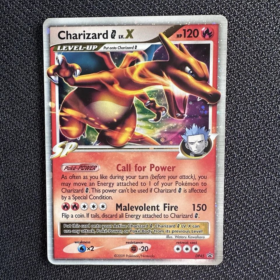 Charizard G Lv. Tarjeta de juego de cartas coleccionables Pokémon X Black Star Promo MP Holo DP45 2009 Foto 1 de 4