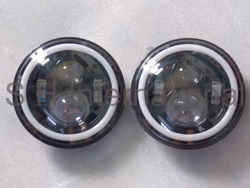 7" LED Headlight DRL Light DOT E4 Pair Fit For Suzuki Samurai SJ410 SJ413 - Image 1 of 4