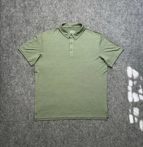 Stio Polo Shirt Mens Large Green Short Sleeve Pullover Performance Casual Adult - Picture 1 of 6