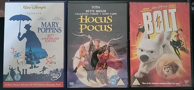 Disney Set Of 3 Discs: Hocus Pocus, Mary Poppins, Bolt (DVD, J14) - Image 1 of 4