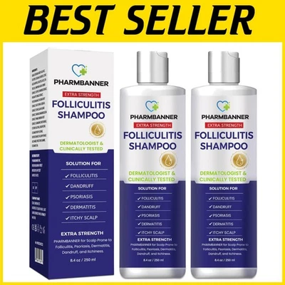 Gentle Unscented Anti-Fungal Shampoo for Dandruff & Flaky Scalp - 2 Bottles - Image 1 of 4