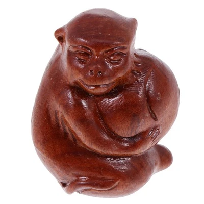  Chinese Ornaments Hanging Monkeys Decoration Wood Pendant Modeling - Image 1 of 4
