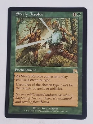 MTG Steely Resolve (Onslaught/Green/R) - BGM - Image 1 of 4