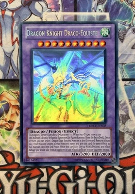 Yu-Gi-Oh! Ghost Rare Dragon Knight Draco-Equiste DREV-EN038 NM Unlimited - Image 1 of 2