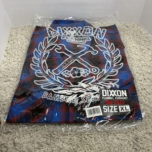 Camicia DIXXON Flanella Il 13° Bambù SS Uomo XL Serie Horror Venerdì 13 Nuova con etichette - Foto 1 di 5