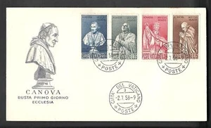1958 VATICANO FDC CANOVA - 2 - Picture 1 of 1